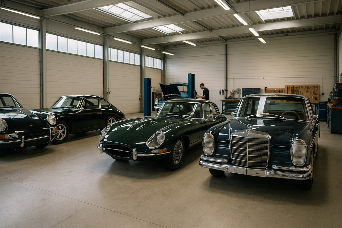 Car parking lot with lifting platform